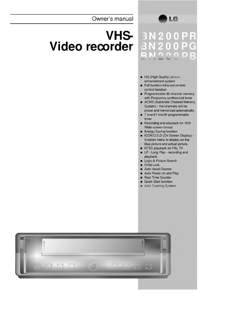 Page 1 de la notice Manuel utilisateur LG BN200P