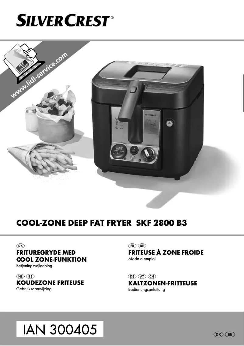 Page 1 de la notice Manuel utilisateur SilverCrest SKF 2800 B2