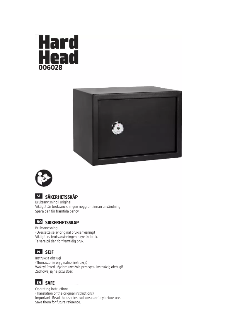 Page n°1 - Manuel utilisateur Hard Head 006-028