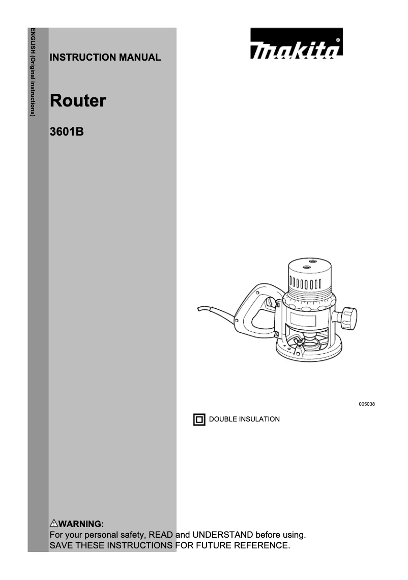 Image de la première page du manuel de l'appareil 3601B