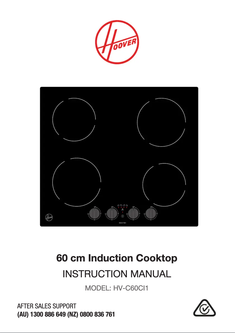 Page n°1 - Manuel utilisateur Hoover HV-C60CI1