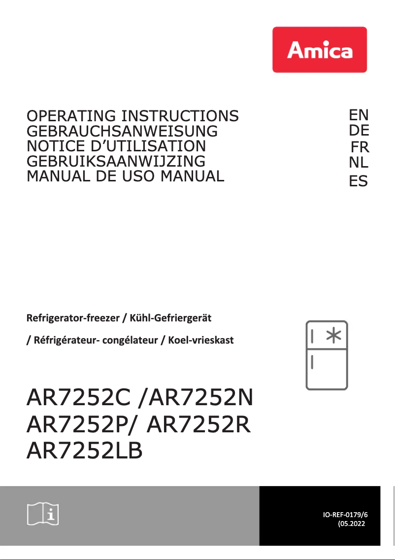 Página 1 del manual Manual de usuario Amica AR7252C