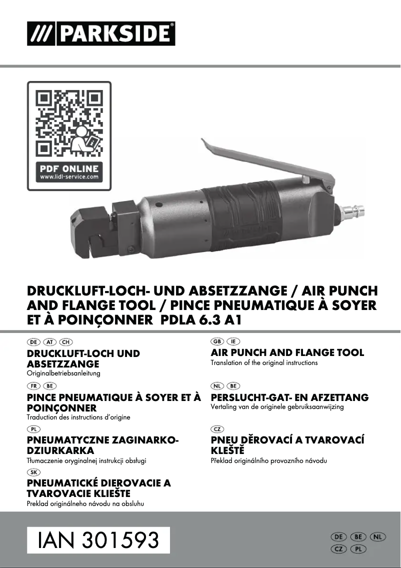 Image de la première page du manuel de l'appareil PDLA 6.3 A1