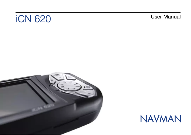 Page n°1 - Manuel utilisateur Navman ICN 620