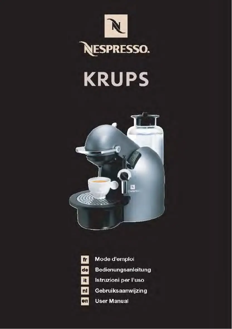 Page 1 de la notice Manuel utilisateur Krups FNA 2 Z1