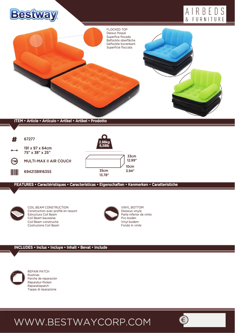 Page n°1 - Manuel utilisateur Bestway 67277