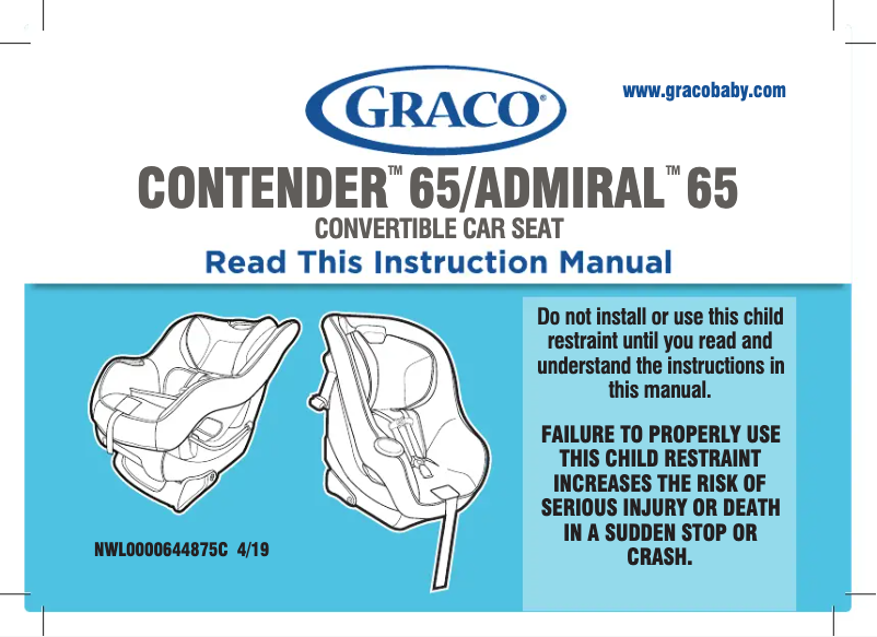 Página 1 del manual Manual de usuario Graco Admiral 65