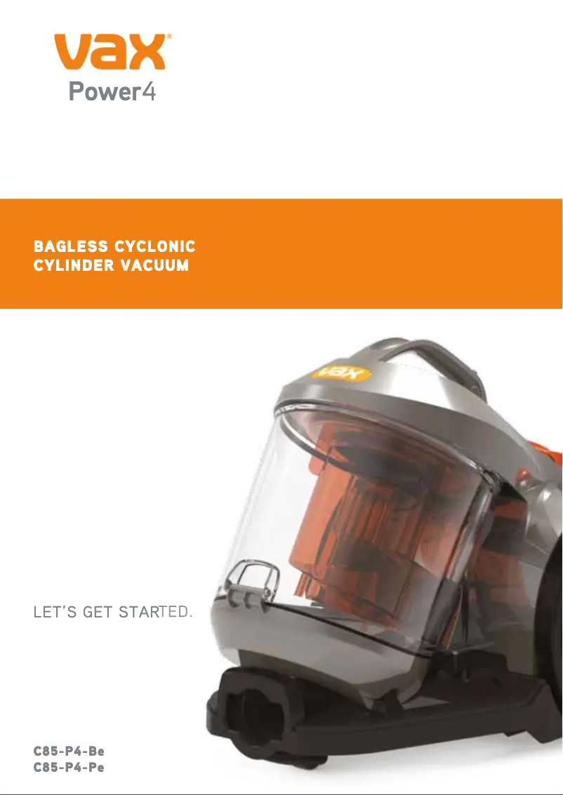 Page n°1 - Manuel utilisateur Vax Power 4 Pet