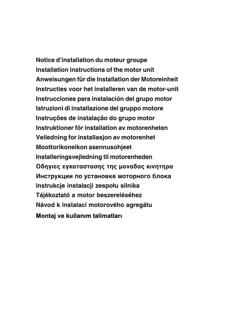 Page 1 de la notice Manuel utilisateur Elica ARTICA EXTERNAL MOTOR