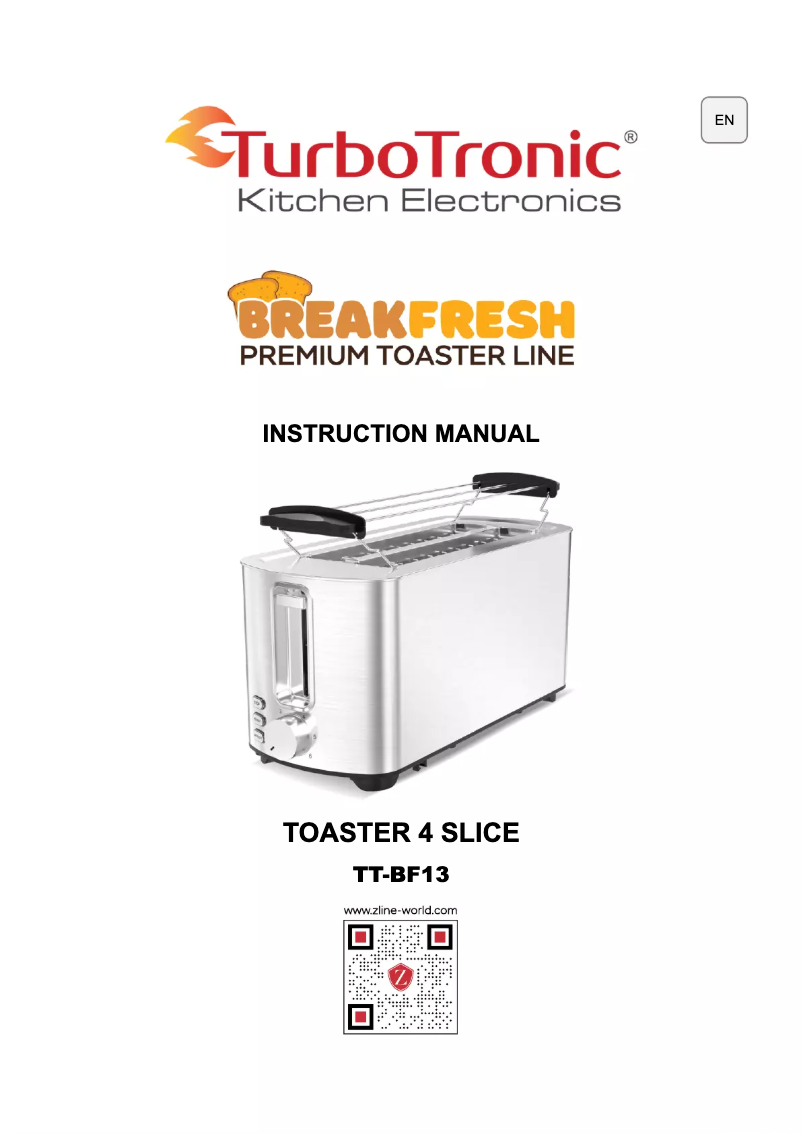 Page 1 de la notice Manuel utilisateur TurboTronic BreakFresh TT-BF13
