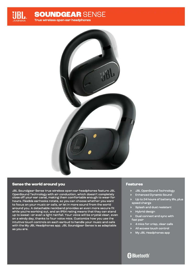 Image de la première page du manuel de l'appareil Soundgear Sense