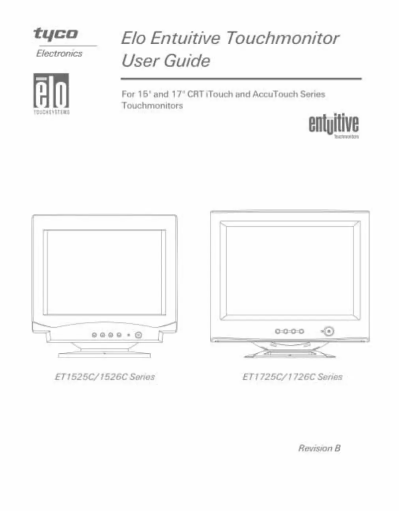 Page n°1 - Manuel utilisateur Elo 1526C