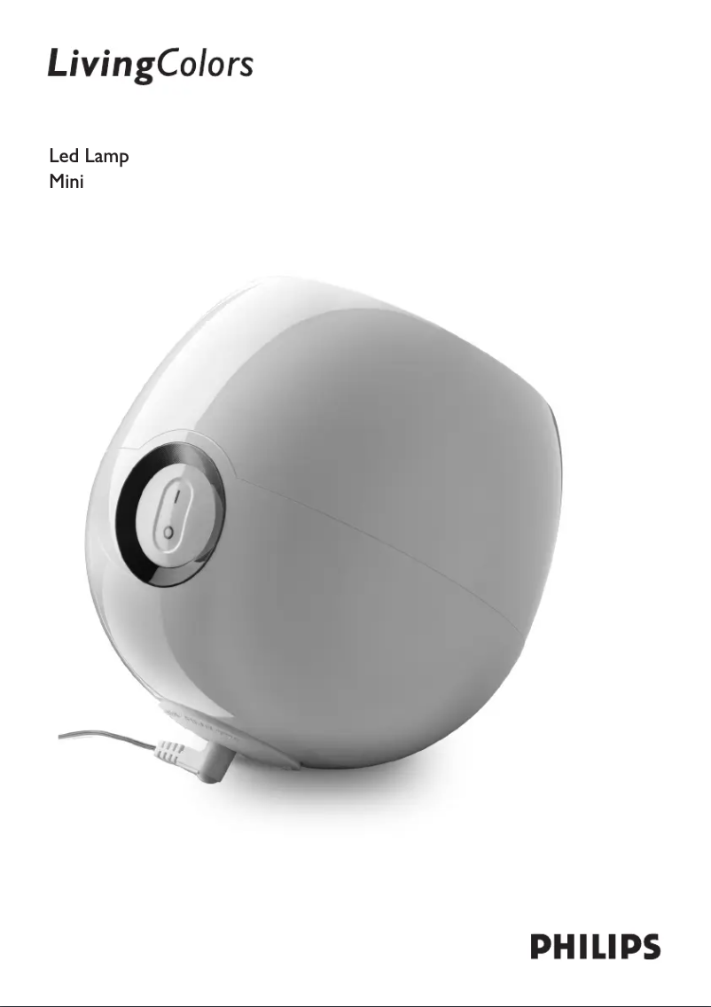 Page n°1 - Manuel utilisateur Philips LivingColors Mini