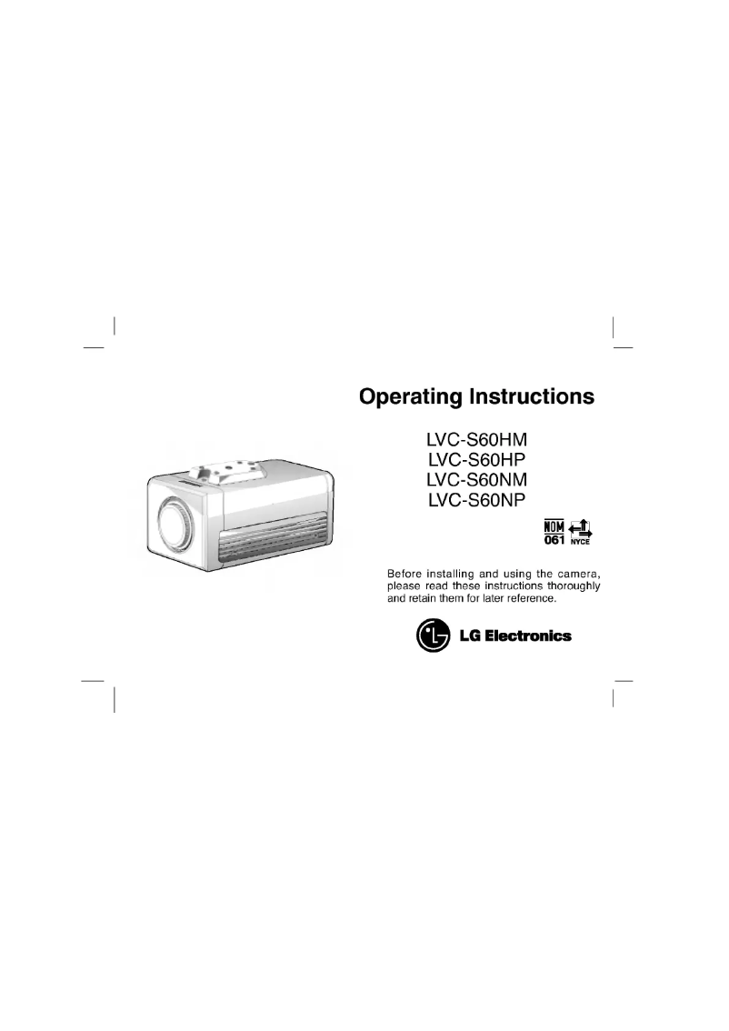 Page n°1 - Manuel utilisateur LG LVC-S60NP