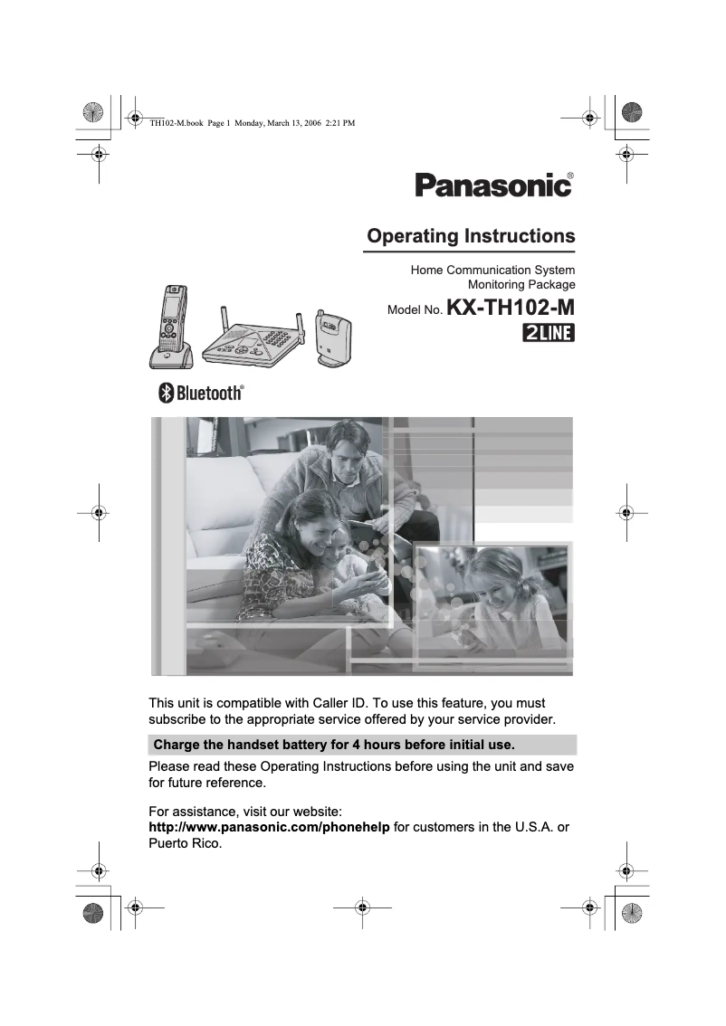 Página 1 del manual Manual de usuario Panasonic KX-TH102M