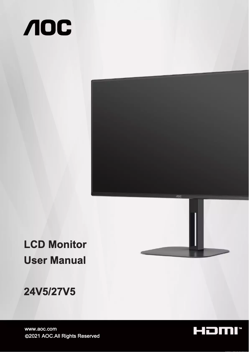 Image de la première page du manuel de l'appareil 27V5