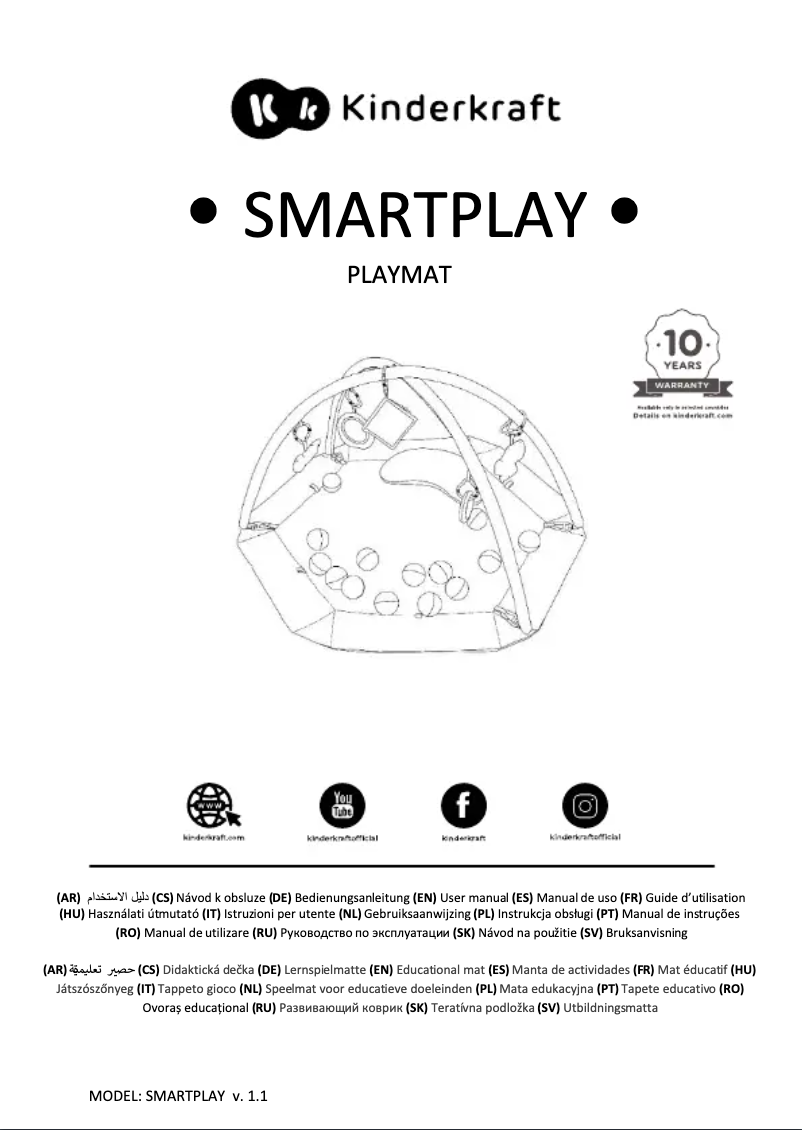 Page 1 of the manual User Manual Kindercraft SMARTPLAY