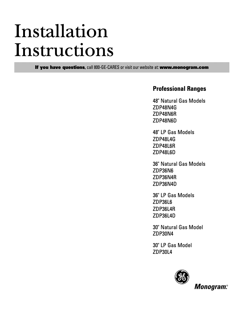 Image de la première page du manuel de l'appareil ZDP36N4DHSS