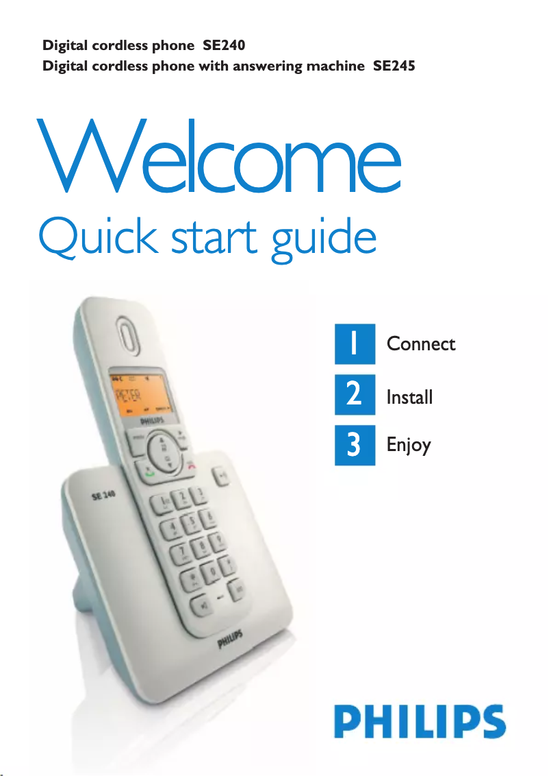 Imagen de la primera página del manual del dispositivo SE2454S