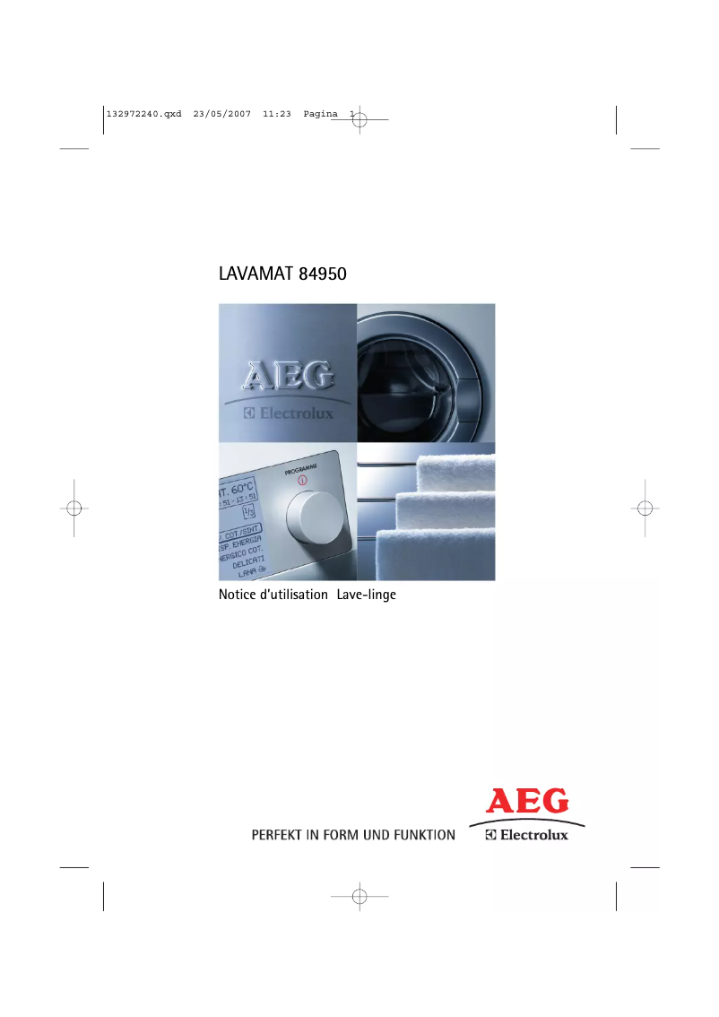 Image de la première page du manuel de l'appareil L 84950