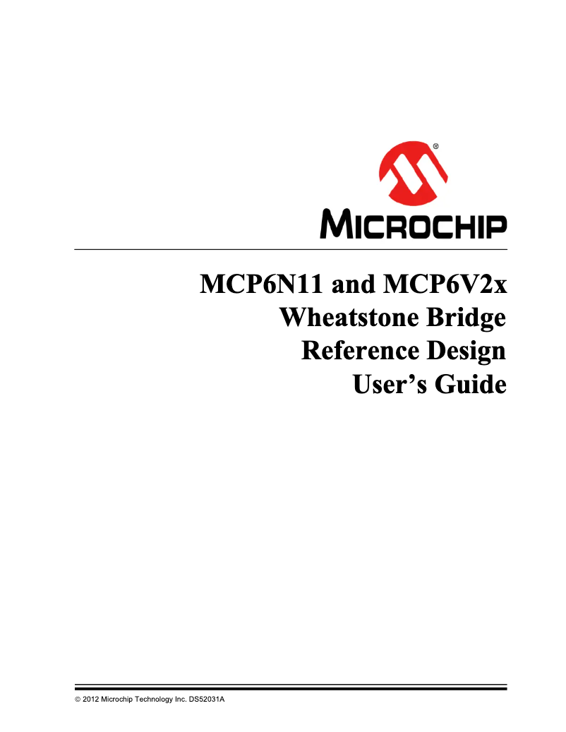 Page 1 de la notice Manuel utilisateur Microchip MCP6V26