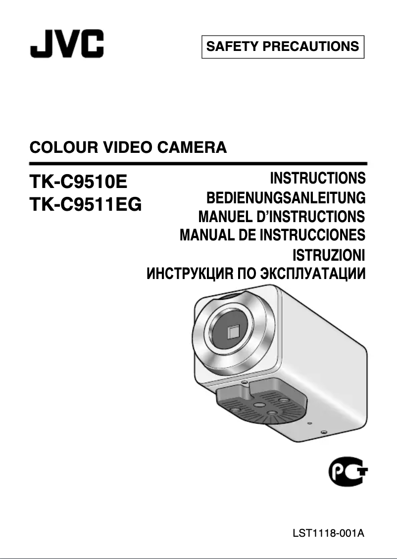 Page 1 de la notice Manuel utilisateur JVC TK-C9510E