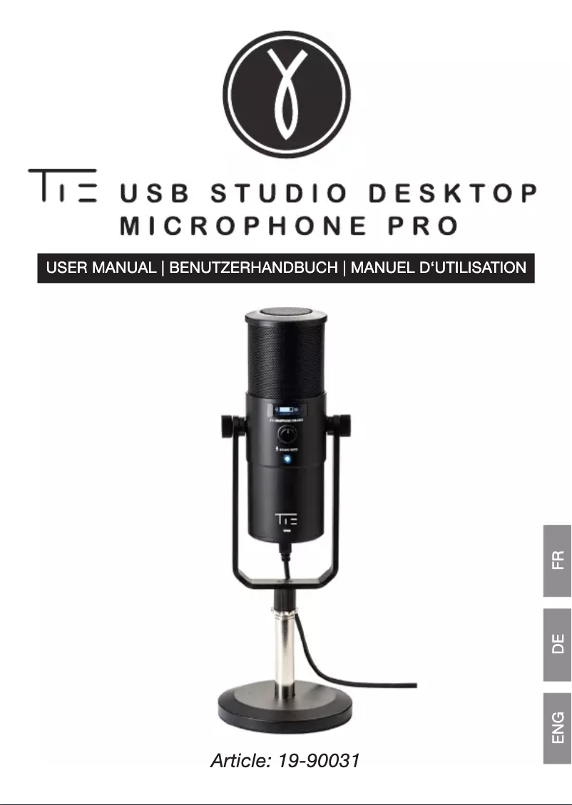 Page n°1 - Manuel utilisateur TIE Audio TUR 88 Supernova