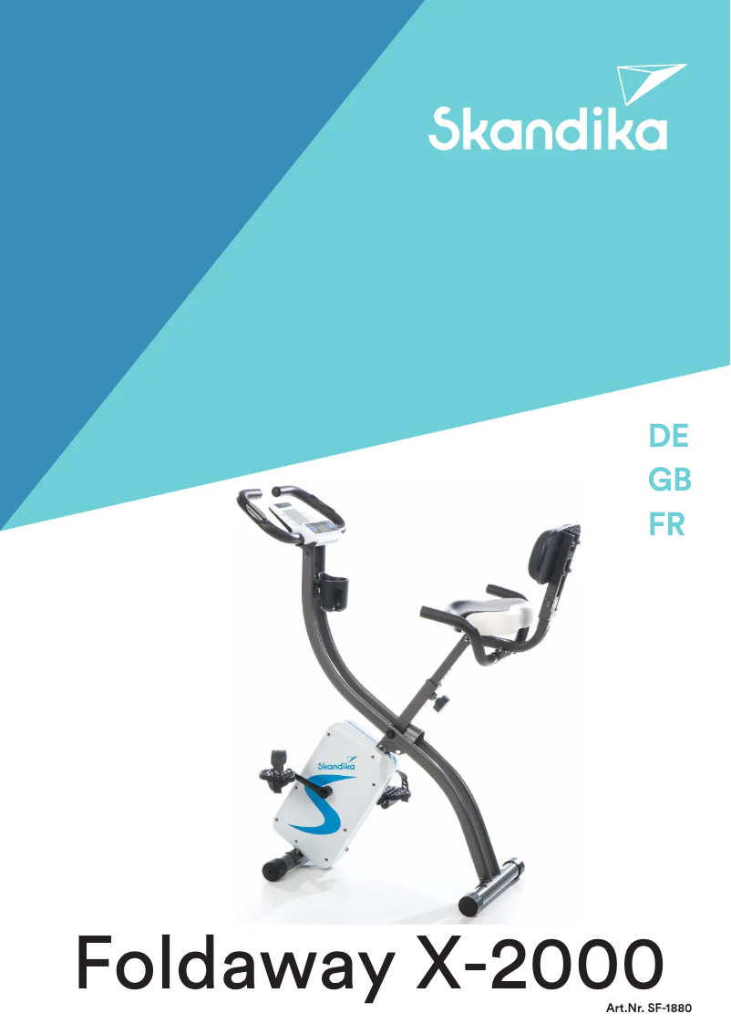 Image de la première page du manuel de l'appareil Foldaway X-2000