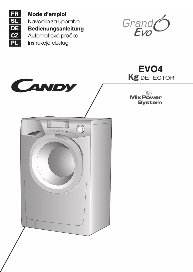 Page 1 de la notice Manuel utilisateur Candy EVO4 1274LW3-S