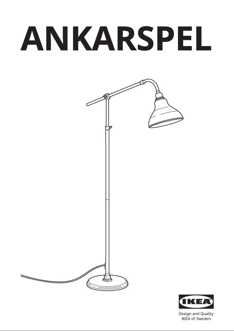 Page 1 de la notice Manuel utilisateur Ikea ANKARSPEL 304.900.83