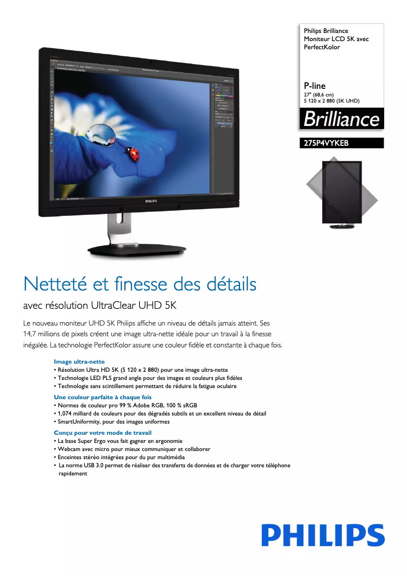 Imagen de la primera página del manual del dispositivo Brilliance 275P4VYKEB