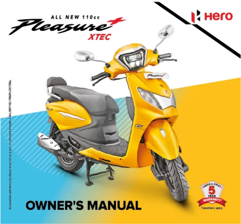 Page 1 de la notice Manuel utilisateur Hero Pleasure+ (2023)