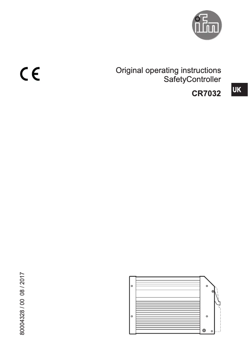 Page n°1 - Manuel utilisateur IFM CR7032