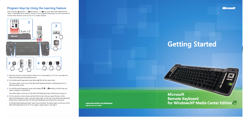 Página 1 del manual Manual de usuario Microsoft Remote