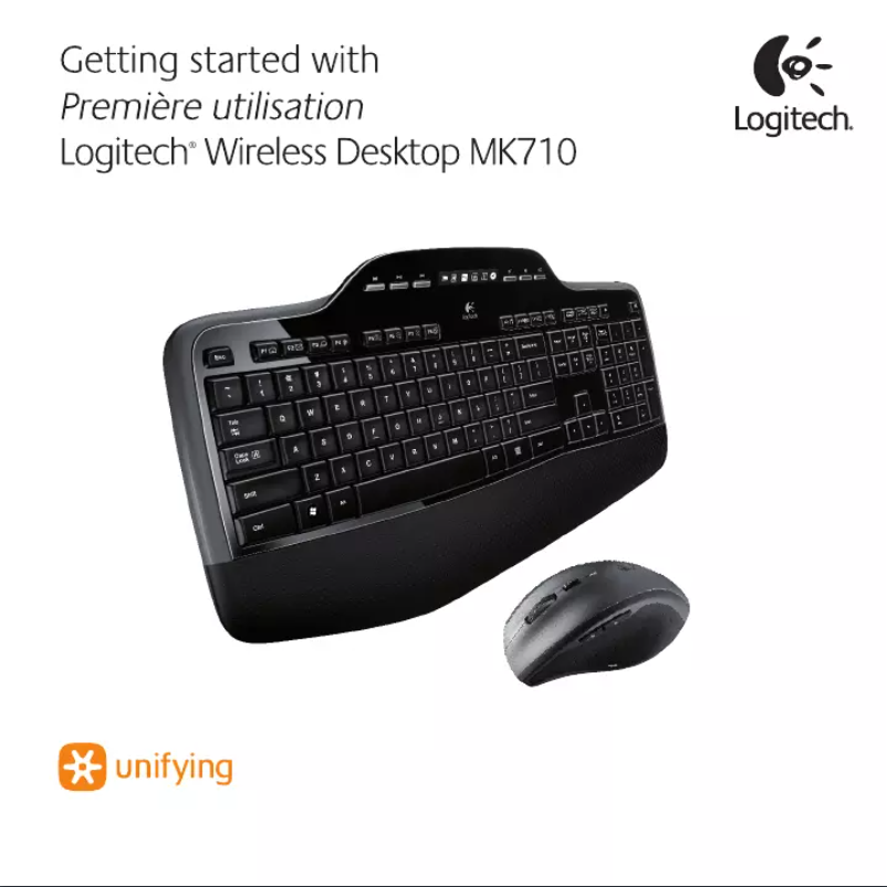 Page n°1 - Manuel utilisateur Logitech Wireless Desktop MK710