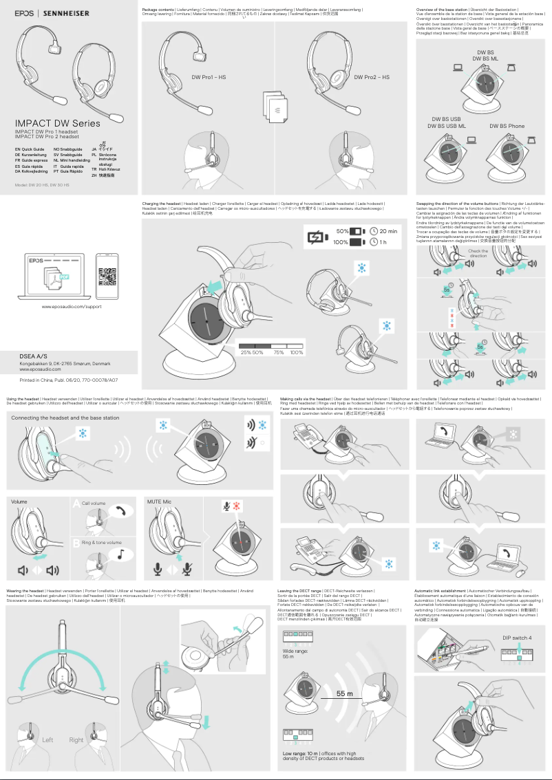 Page n°1 - Manuel utilisateur Sennheiser EPOS Impact DW Pro 2 ML