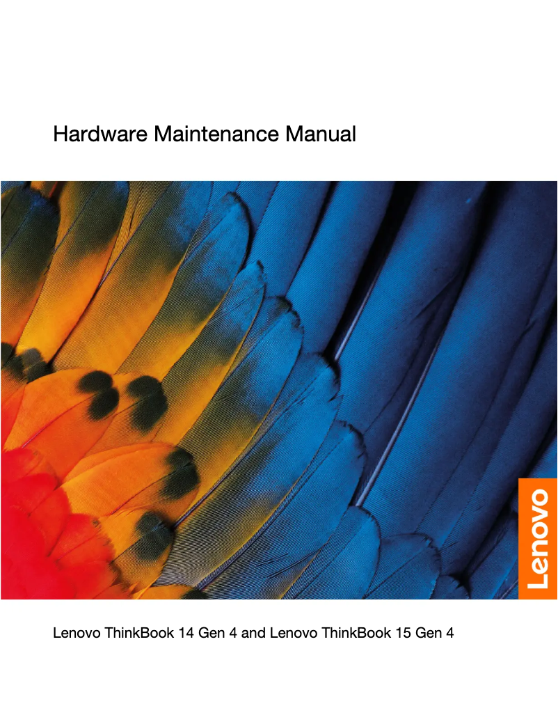 Page n°1 - Manuel utilisateur Lenovo Thinkbook 15 G4