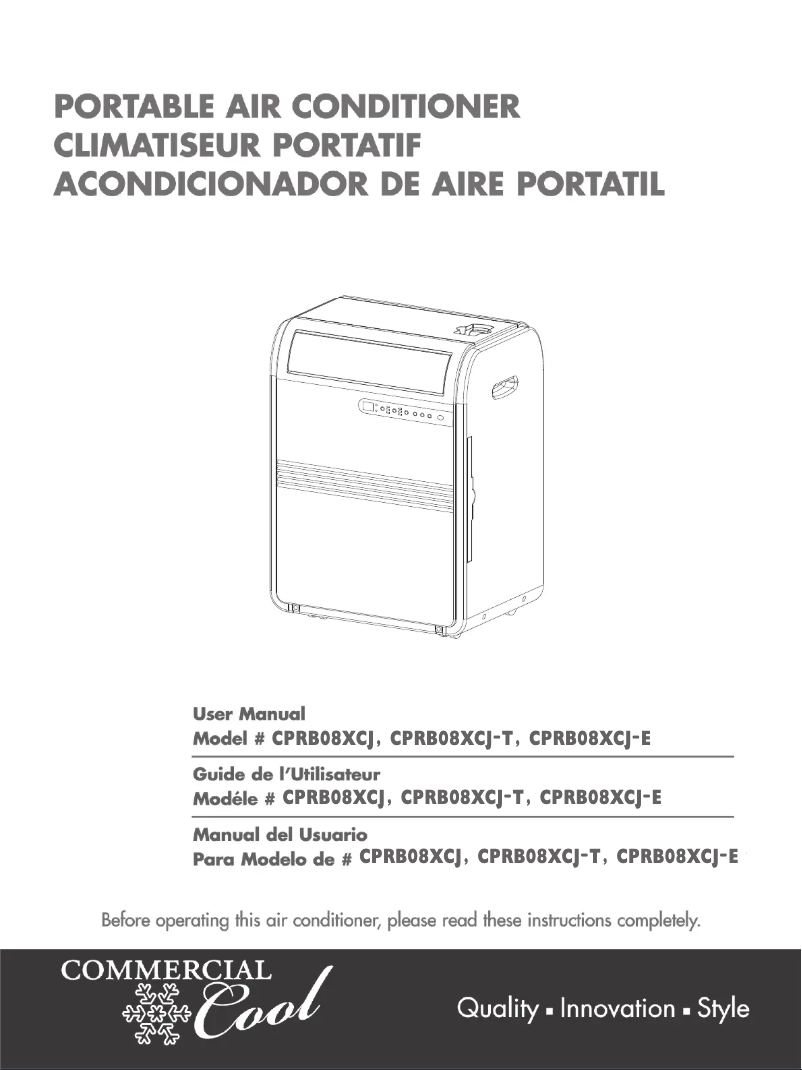 Image de la première page du manuel de l'appareil CPRB08XCJ