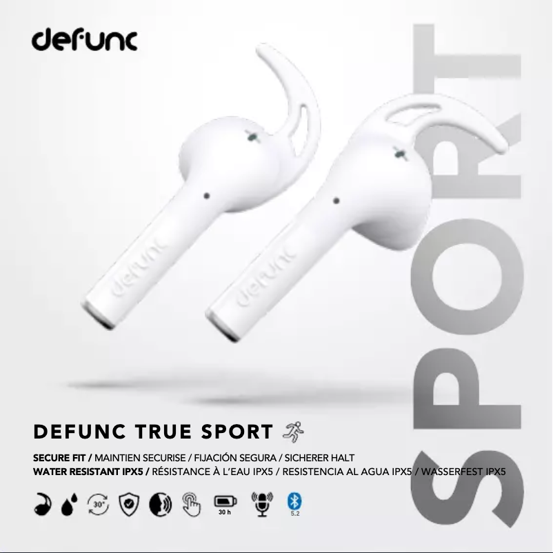 Page n°1 - Manuel utilisateur Defunc True Sport