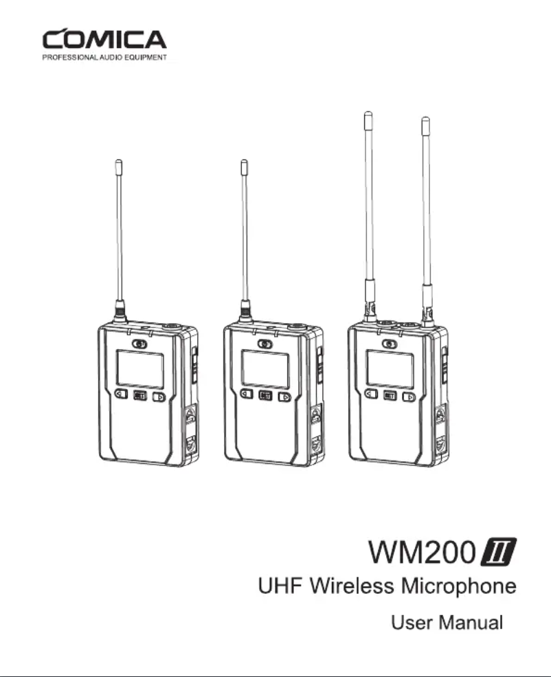 Page 1 de la notice Manuel utilisateur Comica WM200Ⅱ