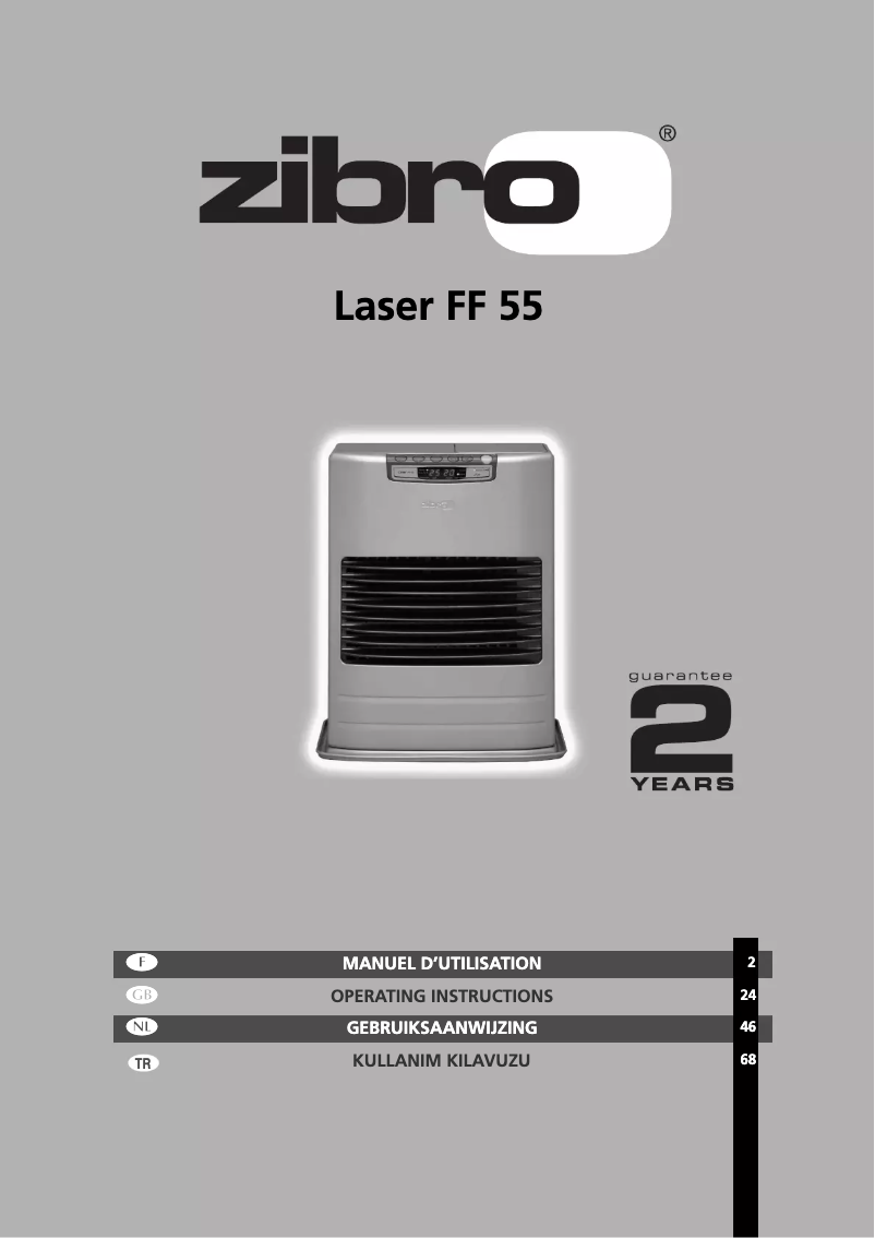 Page n°1 - Manuel utilisateur Zibro Laser ff 55