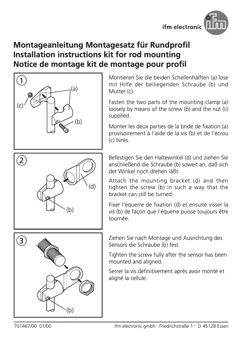 Page 1 de la notice Manuel utilisateur IFM E20858
