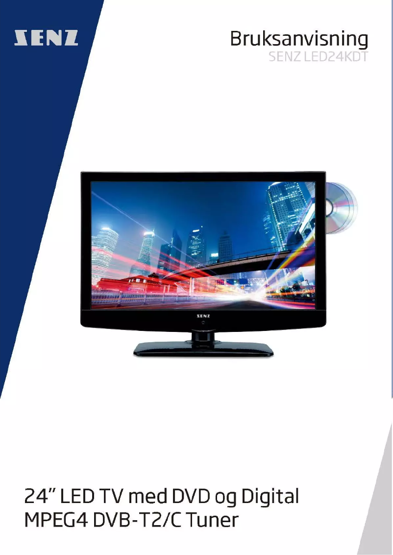 Page 1 de la notice Manuel utilisateur Senz LED24KDT