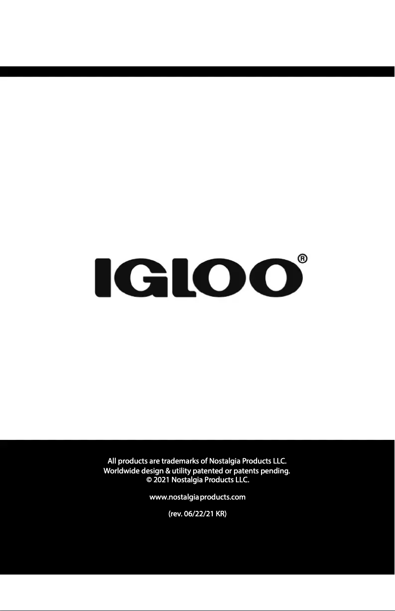 Page n°1 - Manuel utilisateur Igloo IGLWC18WDSS