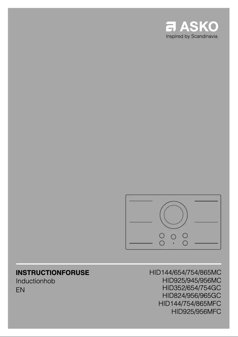 Page 1 de la notice Guide d'installation Asko HID965GC