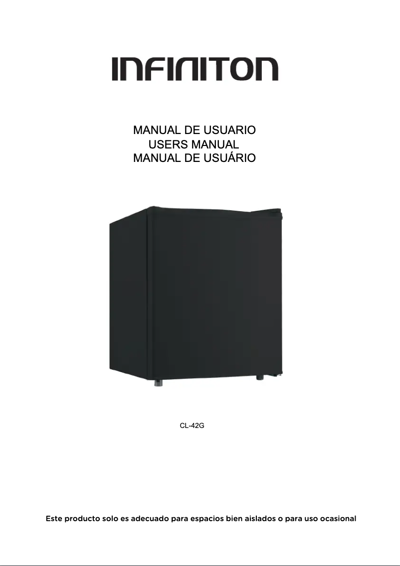 Page 1 de la notice Manuel utilisateur Infiniton CL-42G