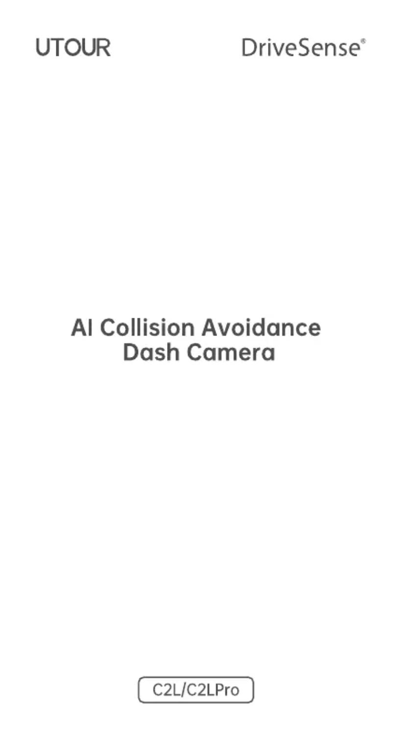 Page 1 de la notice Manuel utilisateur DriveSense UTOUR C2L Pro