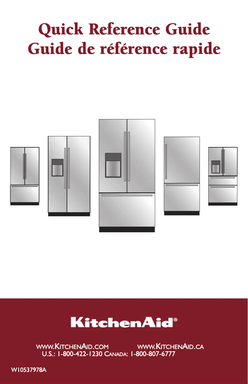 Page 1 of the manual User Manual KitchenAid KFIS29PBMS