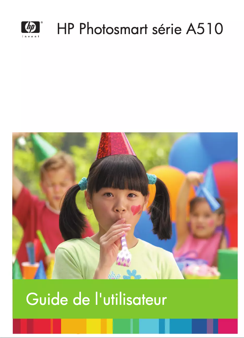 Page 1 de la notice Manuel utilisateur HP Photosmart A510