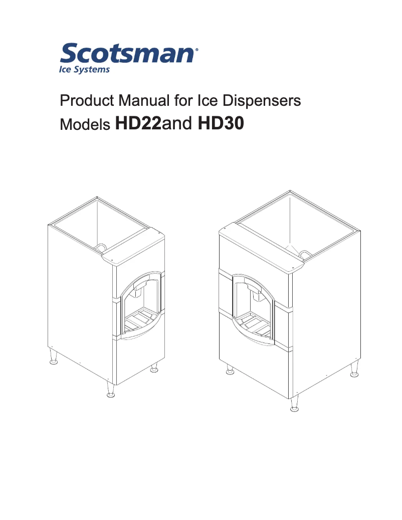 Page n°1 - Manuel utilisateur Scotsman HD30B-1